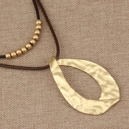 Chunky Pendant Necklace for Women Vintage Boho Necklaces Choker Layered Statement Necklaces Bohemian Jewlery Gifts - style: Casual Necklace