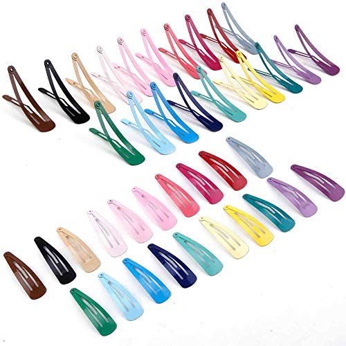 Havilah Snap Hair Clips - 200 Pieces Set Non-slip Metal Hair Clips Cute Kawaii Barrettes for Women - Multi-color - color: Snap Hair Clips - Multi-color