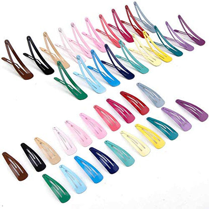 Havilah Snap Hair Clips - 200 Pieces Set Non-slip Metal Hair Clips Cute Kawaii Barrettes for Women - Multi-color - color: Snap Hair Clips - Multi-color