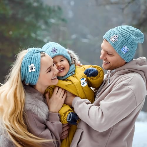 SANNIX Winter Pins, 15Pcs Christmas Enamel Lapel Pins Xmas Blue Winter Brooches Assorted Snowflake Snowman Badge Pin for Holiday Clothes Bags Hats Accessories - style: Winter Pin