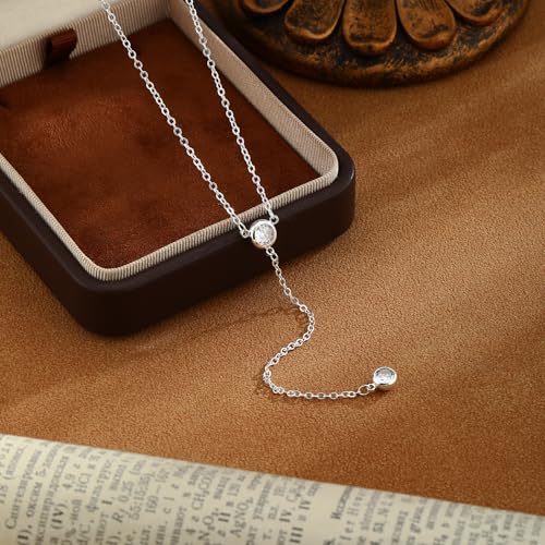 Silver Pearl Necklaces for Women Sterling Silver Plated Dainty Pearl Choker Jewelry Gifts for Women - color: Y Silver