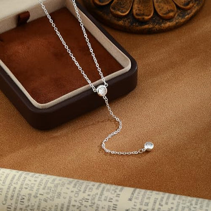 Silver Pearl Necklaces for Women Sterling Silver Plated Dainty Pearl Choker Jewelry Gifts for Women - color: Y Silver