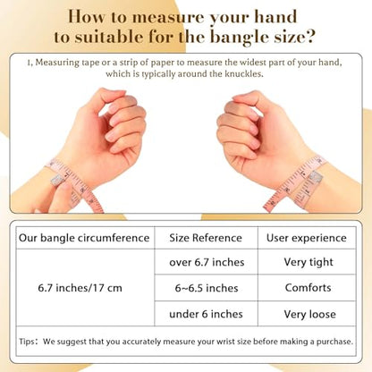 Stainless Steel Gold Bracelet Plain Polished Finish Oval Bangle Chinky Thick Bracelets for Women Love Heart Shape Charms Pendnat Bracelet Cuff Gifts for Her