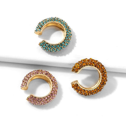 Ear Cuffs for Women – Clip On Cartilage Hoop Earrings – Huggie Hoop Earrings Jewelry Gifts - color: A