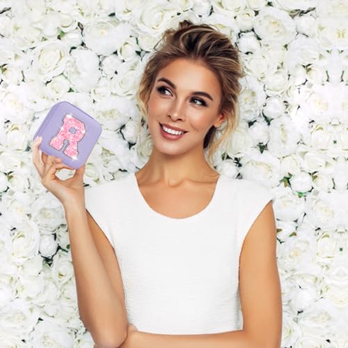Uygafly Gifts for Teen Girl Trendy Stuff,Birthday Gift for 5 6 7 8 9 10 11 12 13 14 15 Year Old Girls,Cute Travel Jewelry Case Small Box - Lavender,R - color: Lavender, style: R