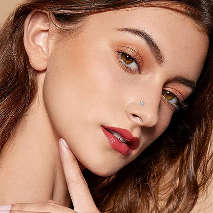 ONESING 9-40 Pcs Nose Rings - Hoops, Studs & L Shape - Hypoallergenic Stainless Steel Nose Piercings for Women & Men - color: mixcolor