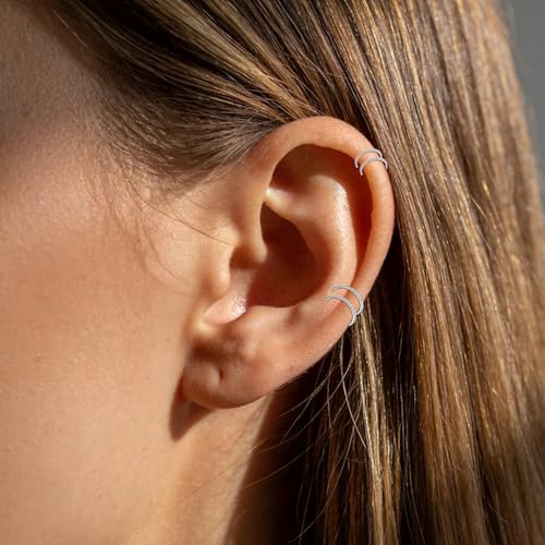 Fake Eyebrow Ring Fake Lip Labret Studs Replacement Balls Spike with 100pcs Sticker Non-Piercing Body Jewelry Fake Skin Piercing - color: F2-Silver+Gold+Black