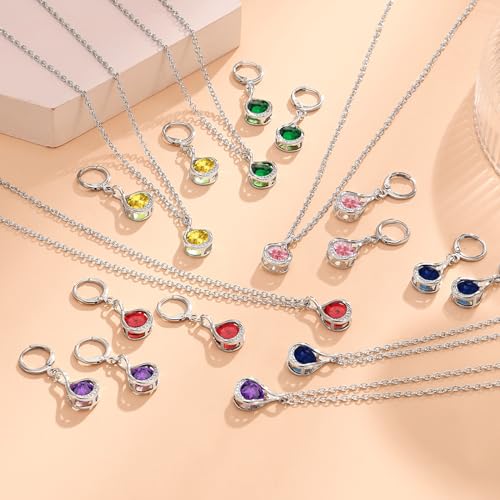 IFKM Silver Jewelry Sets For Women Rhinestone Pearl Crystal CZ Choker Necklace Earrings Bracelets Set For Bridal Bridesmaid Accessories Wedding Prom Anniversary Birthday Gifts - color: Dark Blue