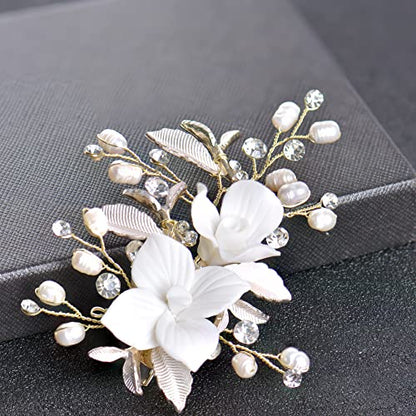 Wedding Hair Comb Clip, Wedding Hair Accessories for Brides, Crystal Bridal Hair Accessories Headpieces for Women, Girl, Party, Prom, (Style B) - style: Style B