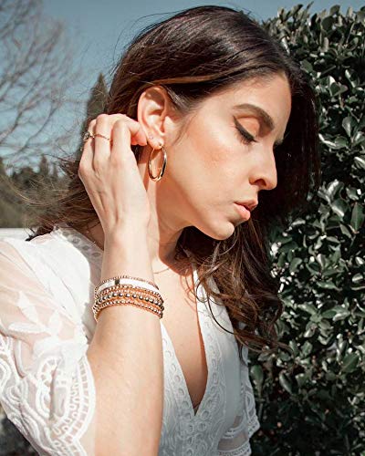 Silver Oval Hoop Earrings for Women 14K Gold Plated Hoop Earrings | Hypoallergenic Lightweight - color: A-14K Gold