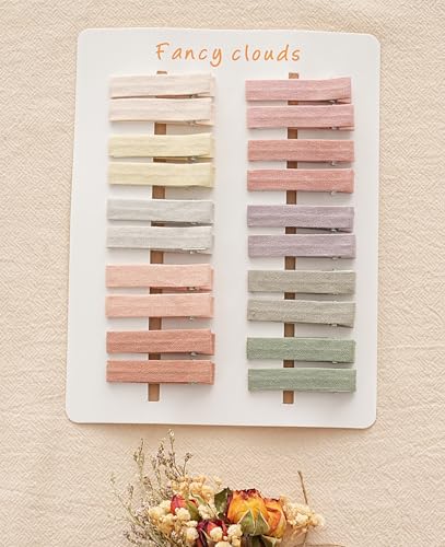 Hair Clips for Girls Women,Assorted 20Pcs 2" Solid Colors Hair Accessories for All Age Girls Toddler Kids,Fully Lined Alligator Clips Handmade Barrettes - color: pastel, size: 1 Count (Pack of 20)