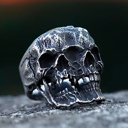 2023 Skull Ring Cool Evil Death Punk Rock Stainless Steel Rings Aly Style Jewelry - style: R1023