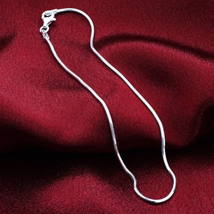 Gem Avenue Italian 925 Sterling Silver Lobster Clasp Snake Foot Chain Anklet Ankle Bracelet - size: 10 Inch