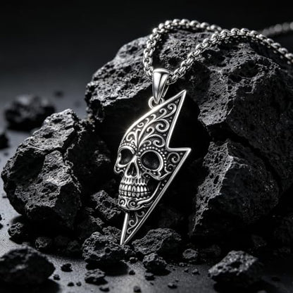 Skull Necklace for Men Women Gothic Skull Necklace for Men Women - style: Skull necklace#1