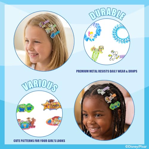 Toy Story Hair Accessories Set with Hair Clips & Bows - color: Disney Toy Story