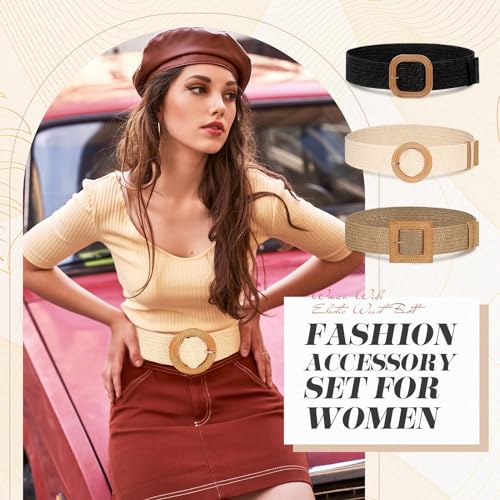 Syhood Woven Belt Dress - color: Black, Khaki, Apricot, size: Fit Waist Size Below 31''