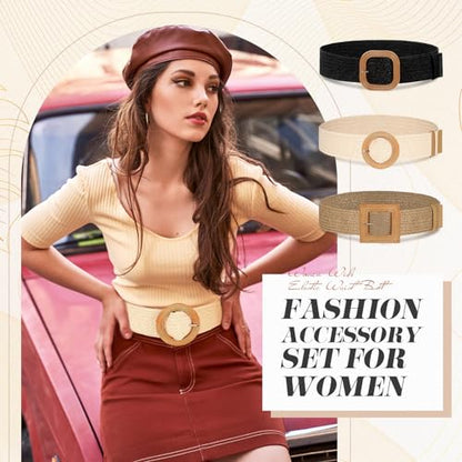 Syhood Woven Belt Dress - color: Black, Khaki, Apricot, size: Fit Waist Size Below 31''