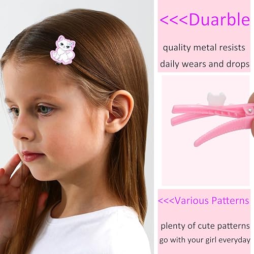 62 Pcs Cute Girls Hair Clips - Toddler Girls Hair Accessories - Rainbow Candy Fruits Hairpins - Unicorn Cute Barrettes - Set for Kids & Baby (Style 1, Style 2)