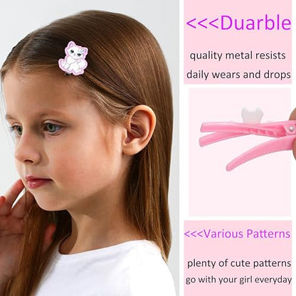 62 Pcs Cute Girls Hair Clips - Toddler Girls Hair Accessories - Rainbow Candy Fruits Hairpins - Unicorn Cute Barrettes - Set for Kids & Baby (Style 1, Style 2)