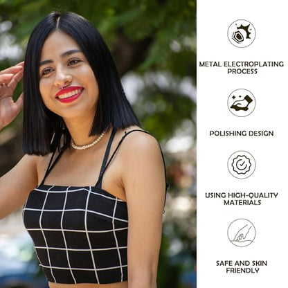 BLISI G23 Solid Titanium Eyebrow Piercing Jewelry, Gold Black Rose Gold Silver Pink Rainbow Eyebrow Rings 16G Curved Barbell,Tiny Vertical Labret Lip Jewelry Rook Piercing Jewelry for Women and Men - color: Pink 2