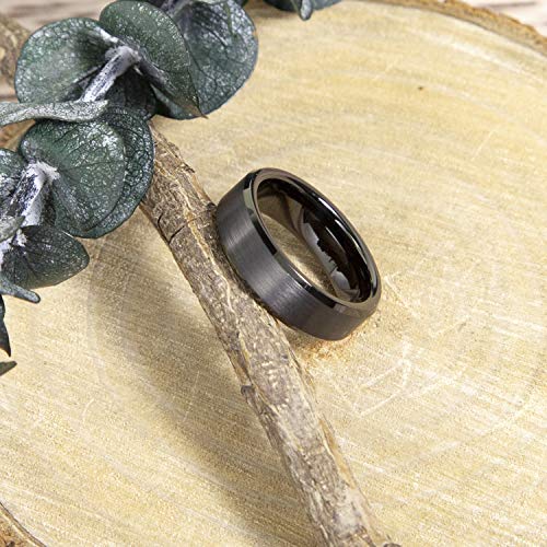 LerchPhi Engraved Custom Tungsten Rings For Men Wedding Band Personalized Titanium Promise Ring for Him Black/Red/Green/Purple/Blue Beveled Edge Szie 6 to 16 - color: Custom - 6MM Tungsten