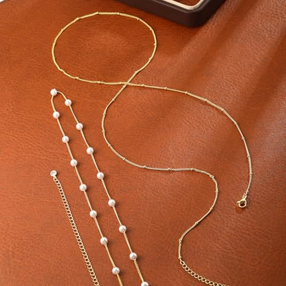 Gold Waist Chain for Women Dainty 14K Gold Plated Layered Belly Chain Adjustable Bikini Belly Beads for the Waist Waterproof Beach Accessories Body Chain Jewelry for Gifts - style: BY0003