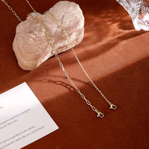 Gold/Silver Anklets for Women Waterproof 14K Gold/Silver Plated Ankle Bracelet Trendy Layered Adjustable Shining Chain Set Summer Beach Sparkle Jewelry Gift Non Tarnish Lightweight Hypoallergenic - color: GD