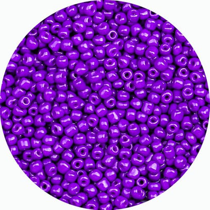 Legefo 4mm Glass Seed Beads Bulk, Purple 6/0 Small Mini Pony Seed Beads, Tiny Round Craft Bead for Bracelet Necklace Wrist Jewelry Making Beading Weaving DIY Crafts Supplies, 1000pcs - color: Purple
