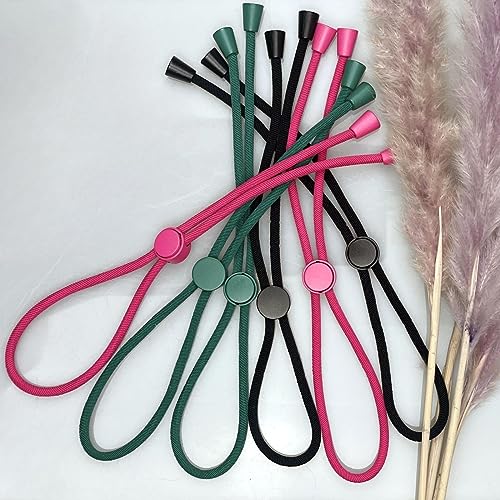 6 Pcs Adjustable Thick Hair Ties, Large Ponytail Holders for Natural Hair, Buns, Locs, Dreads, Curly & Afro Hair/Puffs - 3 Colors Hair Bracelet Bulk - color: Multicolor