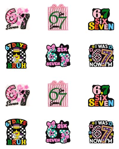 12PCS Six-Seven Silicone Focal Beads for Pens - color: Six-Seven