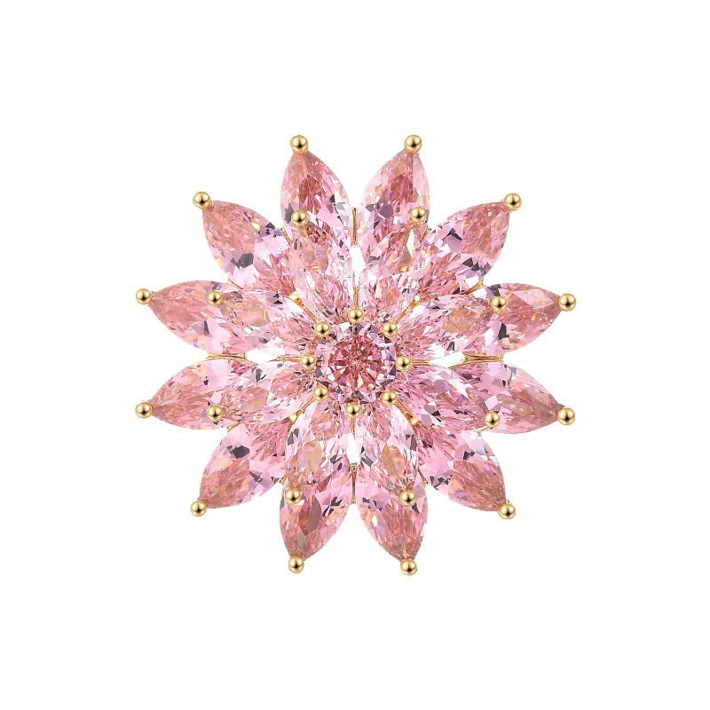 Flower Brooches for Women Girls Rhinestone Brooches Lapel Pins Hat Pins Birthday Gifts Jewelry Gifts for Mom Wife