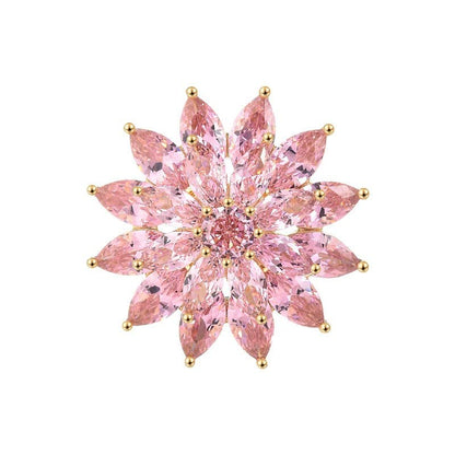 Flower Brooches for Women Girls Rhinestone Brooches Lapel Pins Hat Pins Birthday Gifts Jewelry Gifts for Mom Wife