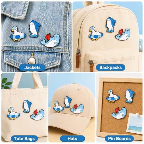 5Pcs Cute Coffee Cat Sloth Enamel Pin Set Cartoon Animal Coffee Cup Brooch Badges, Funny Lapel Pins for Backpacks, Jackets, Bags, Coffee Lover Gift - color: JH-138
