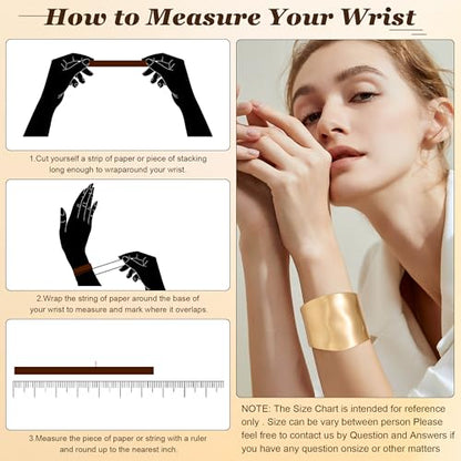 NICEIGHT 18K Gold Plated Chunky Bangle Bracelets for Women Gold Wide Cuff Bangle Bracelet Hammered Minimalist Thick Gold Wrist Wrap Bracelets - color: Gold Irregular Matte bracelet