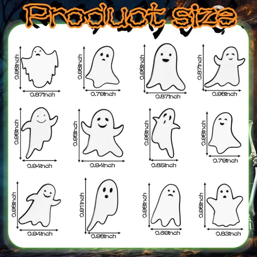Liliaafar 36 Pieces Halloween Enamel Pins Set Grow in the Dark Halloween Lapel Pins Bulk for Backpacks Clothing Hat Bag Gifts - style: Ghost