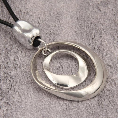 Bohemian Necklaces for Women Long Leather Necklace with Large Pendant Chunky Boho Hippie Jewelry Pendant Chocker Necklace - style: Bohemian Pendant Necklaces