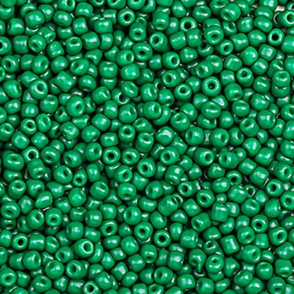2000pcs Glass Seed Beads Bulk, 4mm 6/0 Mini Pony Spacer Small Individual Color Seed Beads for DIY Bracelet Necklaces Wrist Jewelry Making, Green - color: Green