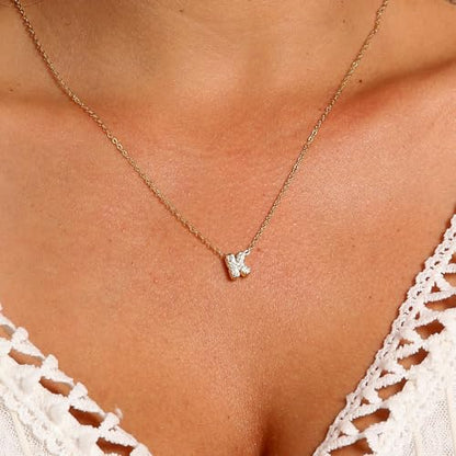 stino 4PCs Bubble Initial Letter Necklace Set, No Tarnish 14K Gold Plated Alphabet Pendant, Jewelry for Women - style: G