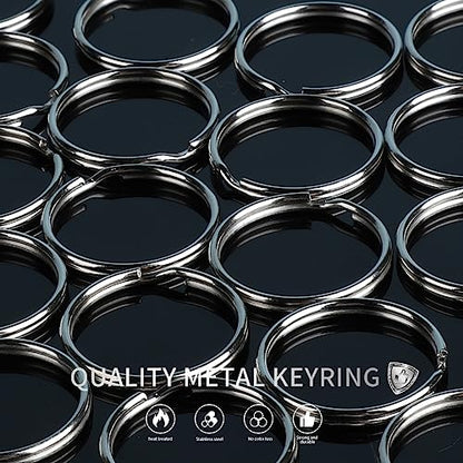Teenitor 524PCS Keychain Making Kit, Key Chain Clips, Key Chain Rings, Lanyard Hooks Lobster Claw Clasps, Key and Jump Rings for Keychain Making Jewelry Lanyard - color: Silver