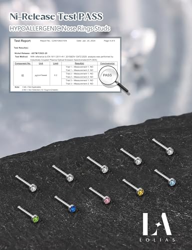LOLIAS 80-160Pcs Surgical Steel Nose Rings Studs for Women Hypoallergenic | Straight or L Shaped Small Nose Studs Pin,Hypoallergenic 20G 22G Tiny Bone Nose Piercing Jewelry, 1.5/2/2.5/3 mm CZ Mix - color: 160Pcs 20G Straight（white&multicolor）
