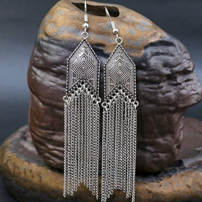 Ritach Dangle Earrings for Women 14k Gold Formal Fringe Long Dangle Tassel Earrings Chandelier Jewelry for Party Prom - style: NST-F
