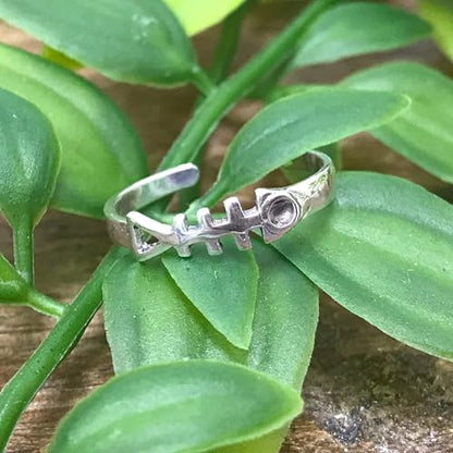 Gem Avenue 925 Sterling Silver Toe Rings Collections – Beach, Celtic, Heart, Dolphin, Flower & More Designs for Women – Elegant Adjustable Summer Jewelry - style: Style 18