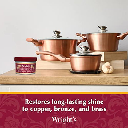Wright's Silver and Copper Cleaner and Polish - 8 Ounce Each - Premium Metal Polish Silver Copper Brass Chrome and More - style: (Sliver and Copper)