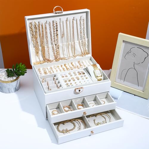 NEWITIN 88 Pieces Gold Jewelry Set for Women Fashion Bohemian Jewelry | Gold Plated Costume Jewelry, Turquoise Jewelry, Necklaces Bracelets Rings Earrings Set for Women Party Daily, Women Gifts - color: Gold