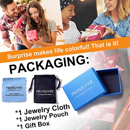 PROSTEEL Stainless Steel Rings Set, Women's Plain Band Knuckle Stacking Midi Rings Comfort Fit, Silver/Gold/Rose Gold/Black Tone, Multi Size #4-#12 - color: I 5 pcs-925 Sterling Silver