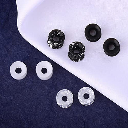 OUFER 8PCS Silicone Ear Gauges Flexible Ear Tunnels Plugs Stretchers Expander Double Flared Flesh Ear Piercing Jewelry for Women Men - color: 2g(6mm)