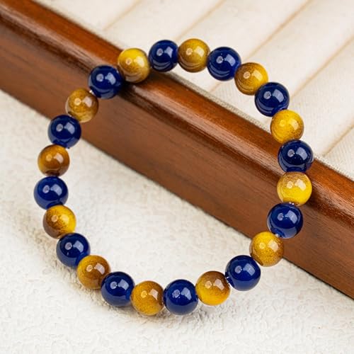 Money Attraction Bracelet with Tiger Eye Black Obsidian Hematite - Friendship Bracelet Beaded Jewelry Protection Bracelets