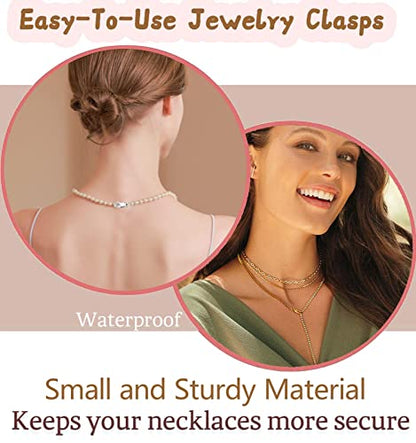 Kcctoo Silver Lobster Claw Clasp with Closed Jump Rings 14K Gold Necklace Clasps and Closures for Jewelry Making, Made in Italy 12mm(0.47inch) (4Pcs -Silver A2) - color: 4Pcs -Silver A2