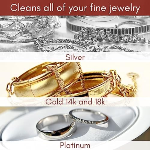 Pro Size Polishing Cloth Set of 2 Large Cleaning Cloths Pure Cotton Made in USA for Gold Silver and Platinum Jewelry Coins Watch, Silverware 11 x 14 inches each Tarnish Remover Keeps Jewelry Shining | Made in USA, Non-Toxic Tarnish Cleaner Infused on Ultr