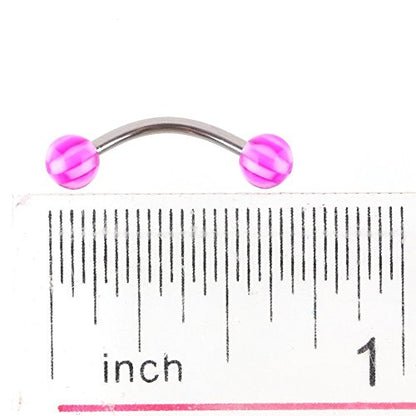 Skylarking 110 PCS Body Jewelry Piercing Eyebrow Navel Belly Tongue Lip Bar Ring 22 Styles